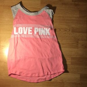 Pink workout shirt
